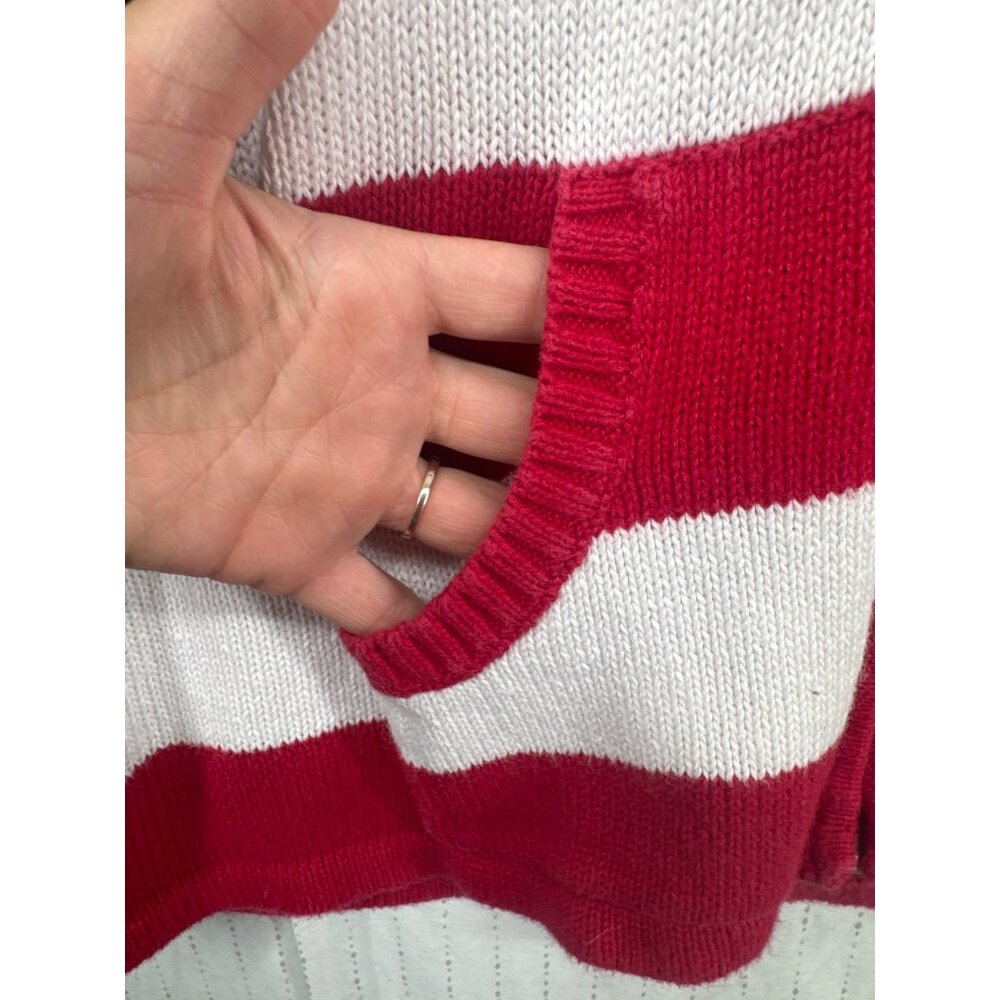 Quacker Factory Womens Cardigan Hoodie Sz 1X Red/White/Blue USA Flag Patriot - Picture 4 of 12